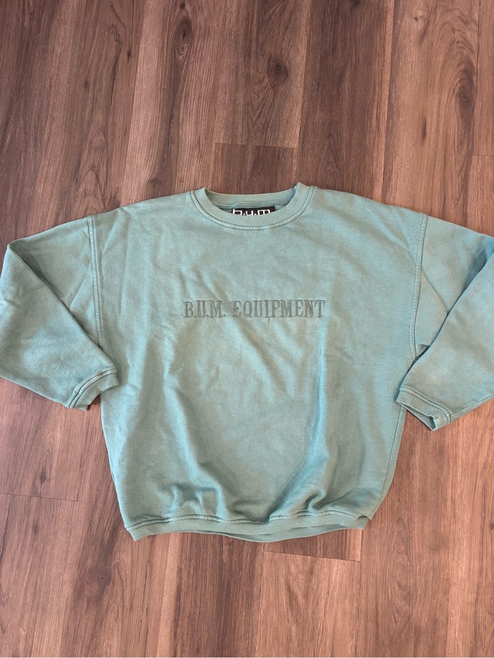 B.U.M. Equipment Men’s Crewneck Sweatshirt in Sage Green